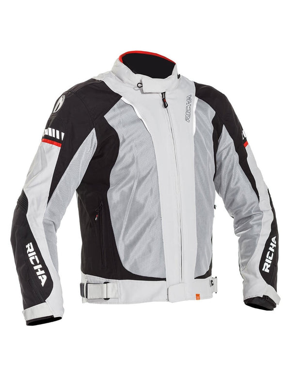 Richa Textile Mc-Jacket Stormwind pilka