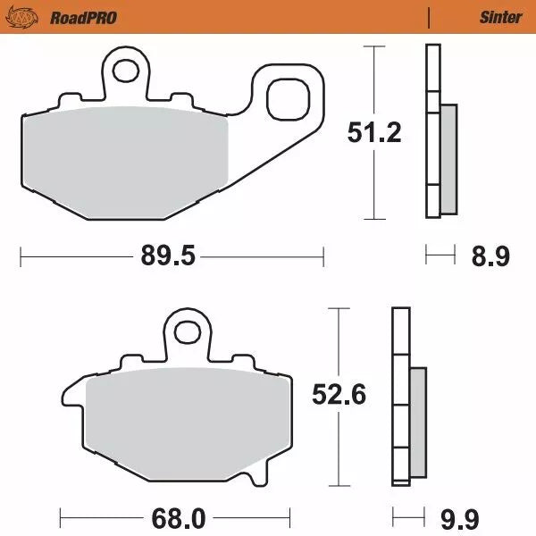 Moto-master kočnica Sinter straga 403702