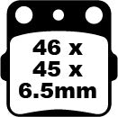 EBC BRAKE PAD CARBON TT DIRT FA084/3TT