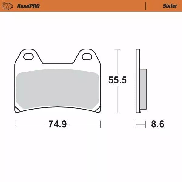 Moto-majster brzdový podložka Sinter Front 404301