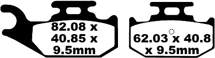 EBC BRAKE PAD CARBON TT DIRT FA428TT
