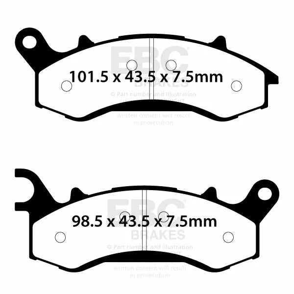 EBC BRAKE PAD FA looks organic FA761