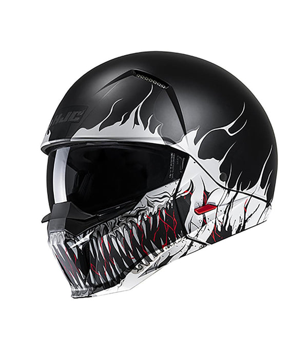 HJC Open MC Helmet I20 Scraw Black /White