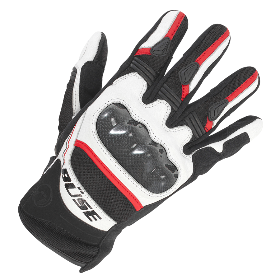 „Büse MC-Gloves Safe Ride“ juoda /raudona