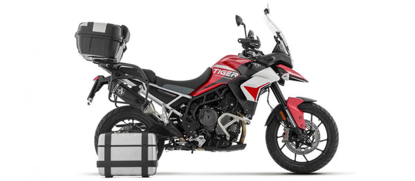 Triumph Tiger 900 20/23 Homologated Aluminum Veloce Silencer with Carbon End Cap for Original Collectors