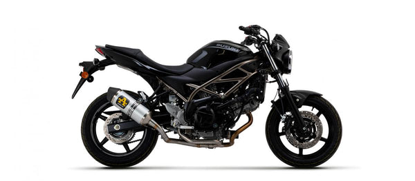 Suzuki SV 650 16/21 gay. Aluminum Race-Tech Silencer with Carbon End Cap for Arrow Link Pipe