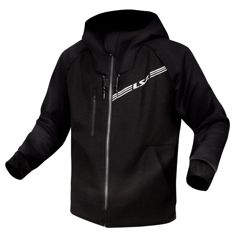 LS2 Textile Mc-Hoodie Throttle Black