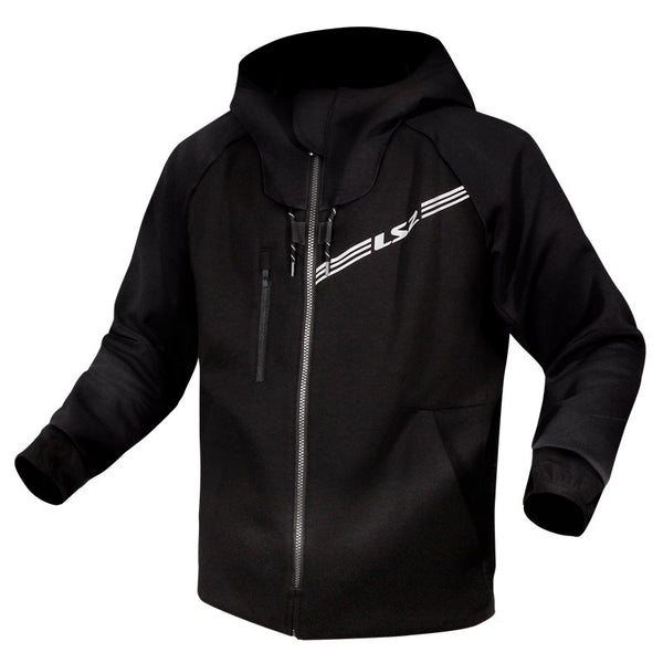 LS2 tekstilės mc-hoodie droselio juoda spalva