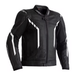 RST MC-LEATHER JACKEY AXIS melna /balta