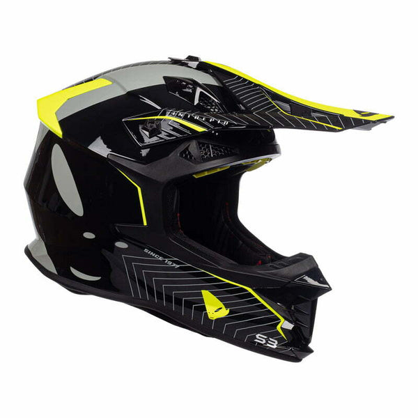 NLO Cross MC Helmet Intrepid Black /Flue