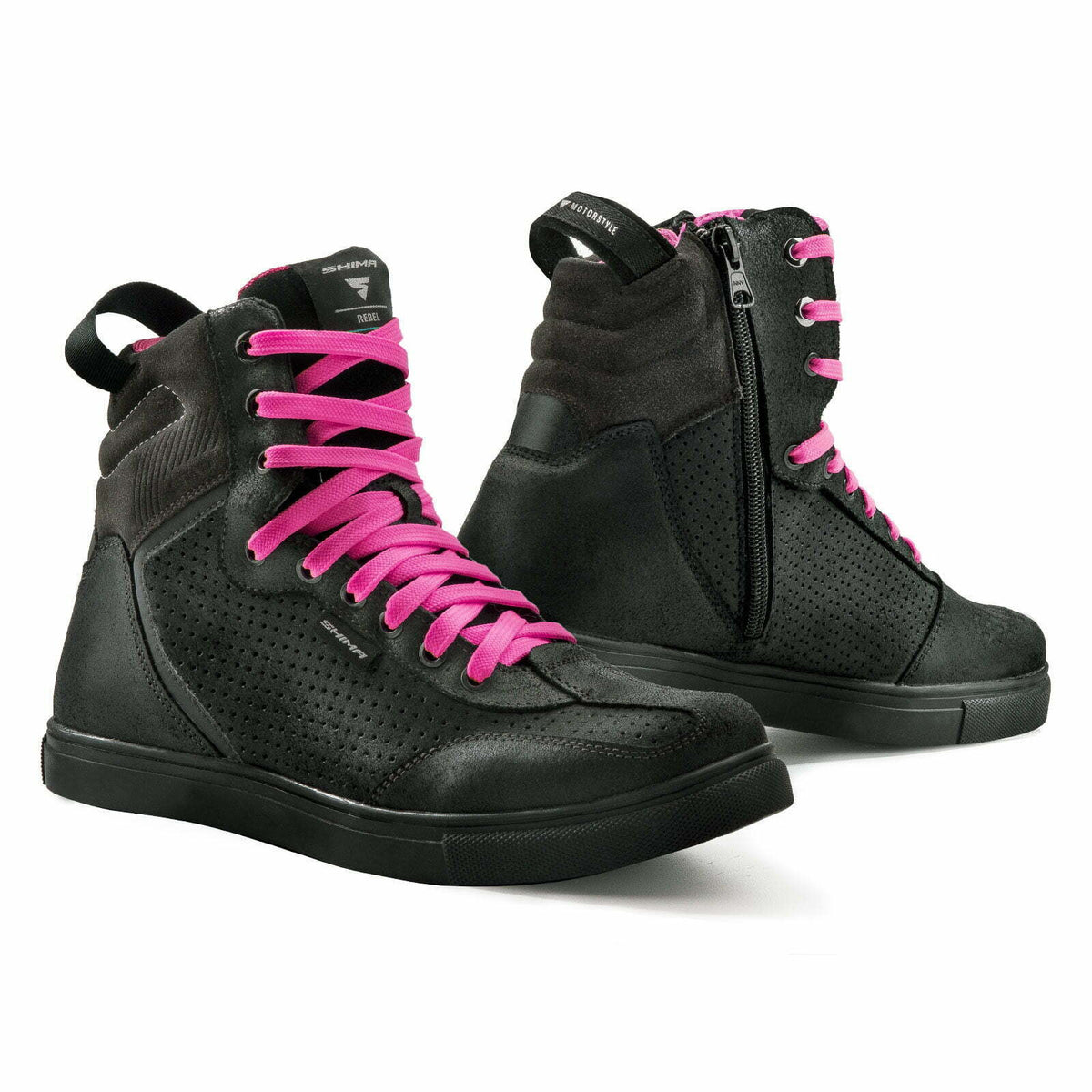 „Shima Ladies MC-Shoes Rebel WP Black“