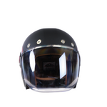 SMK Jet MC Helmet Retro melna /sarkana