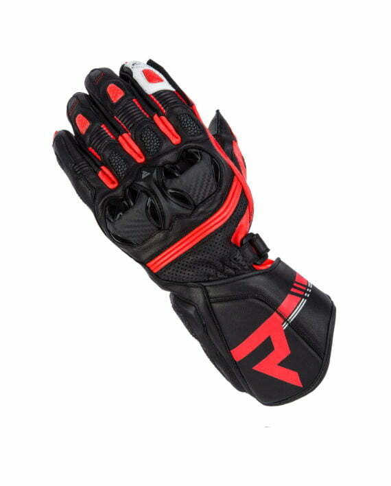 Rebelhorn moterys MC-GLOVES ST Long Black /Red